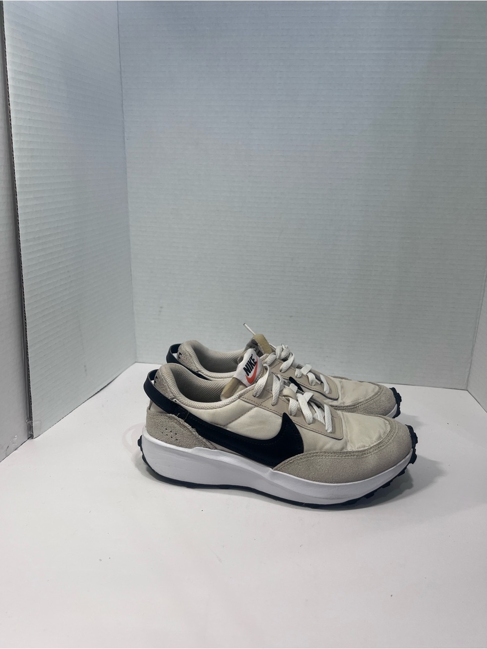 Nike Cream & Black Retro Runner Sneakers